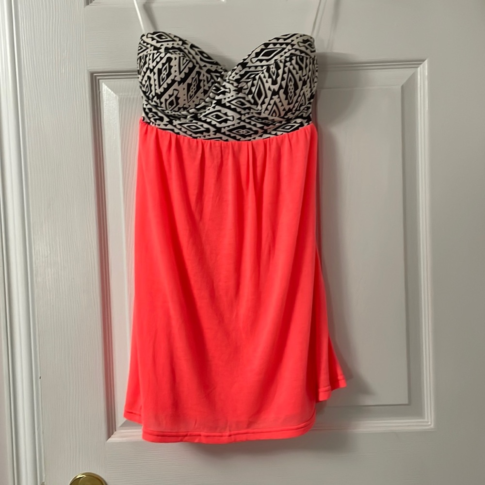 🎀2 for $15🎀 Aztec/Neon Strapless Dress
